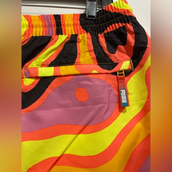 Puma Swim/Active Neon Lava Short- Men’s Size Large - Picture 2 of 7